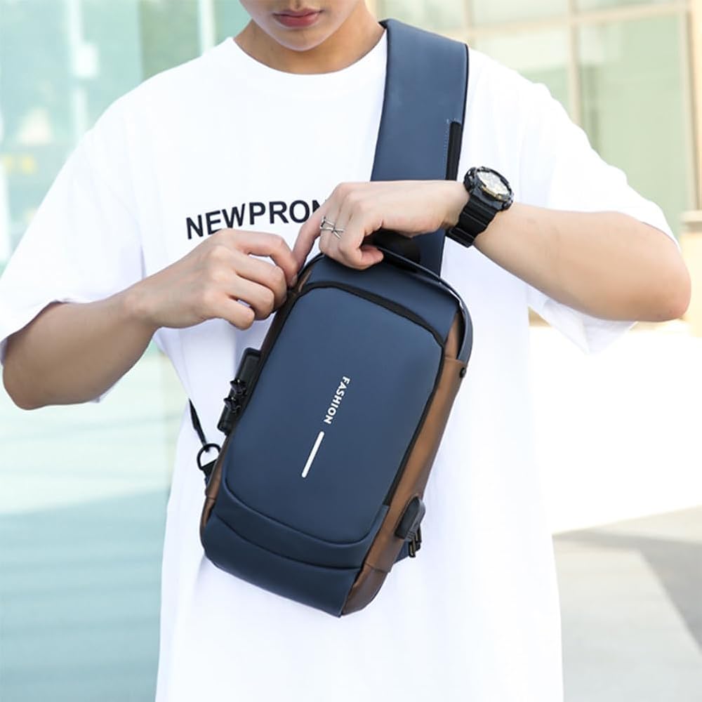 💡 Bolso Inteligente Crossbody  – Seguridad y tecnología portátil con USB⚡