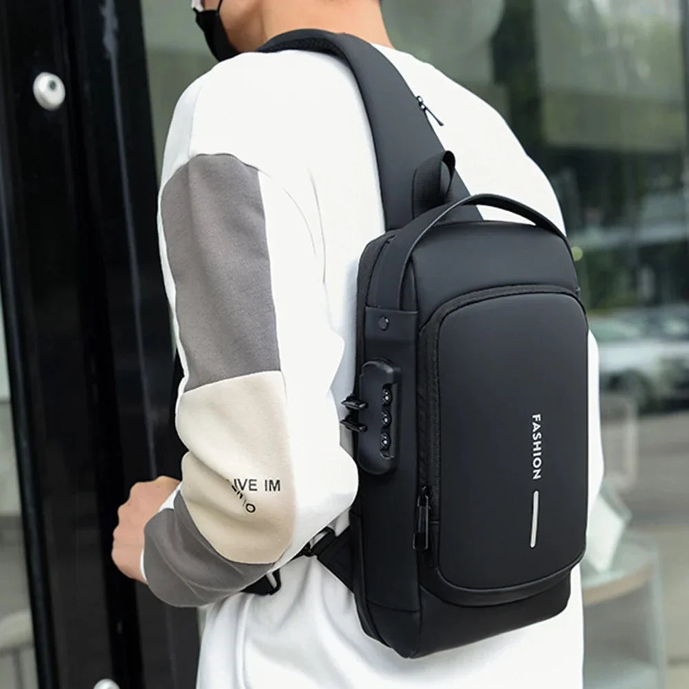 💡 Bolso Inteligente Crossbody  – Seguridad y tecnología portátil con USB⚡