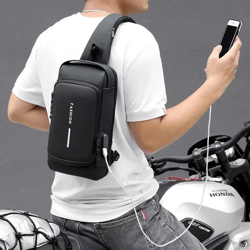 💡 Bolso Inteligente Crossbody  – Seguridad y tecnología portátil con USB⚡